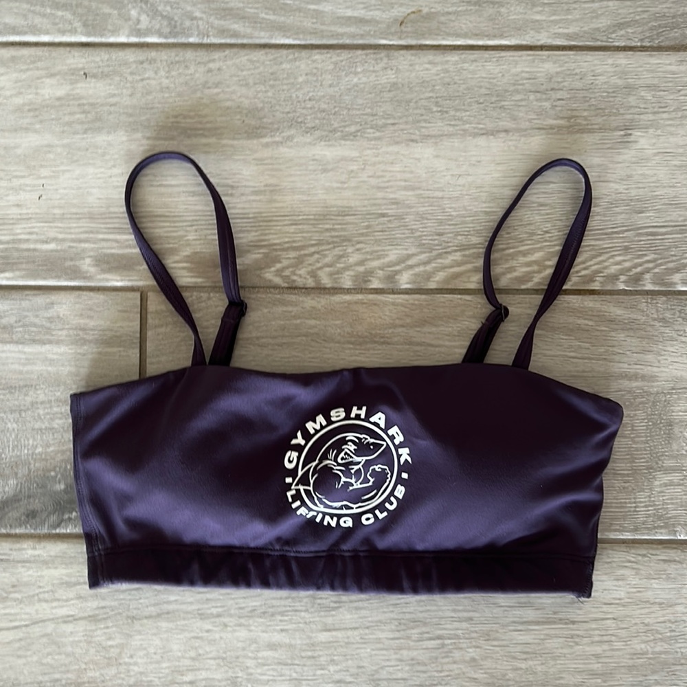 Gym Shark lifting club purple Bandaue sports bra
